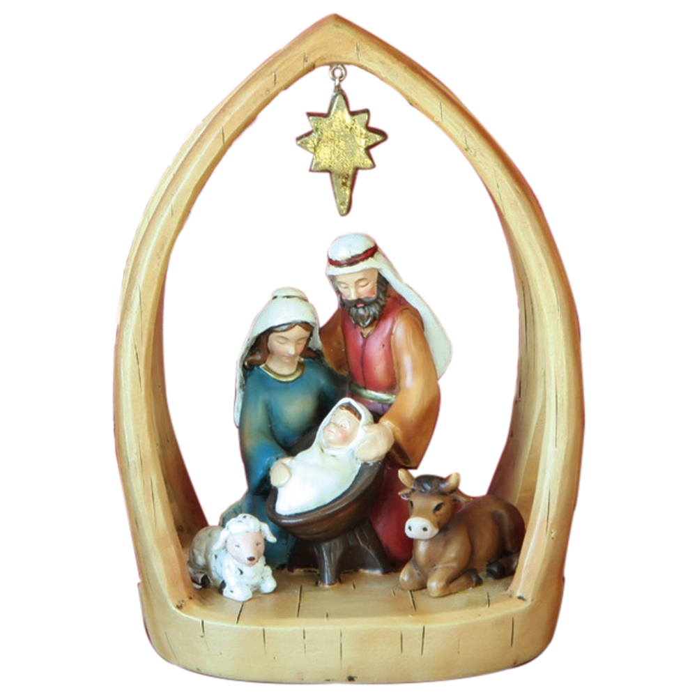Resin Hanging Star Nativity Deseret Book