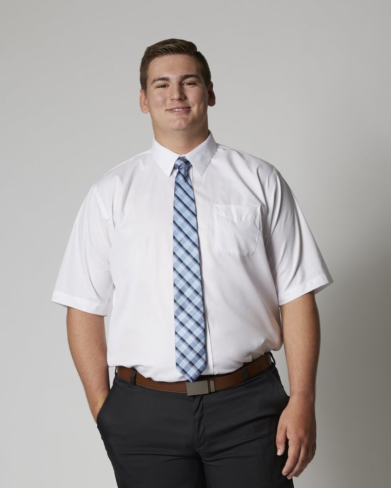 mens short sleeve dress shirt with tie